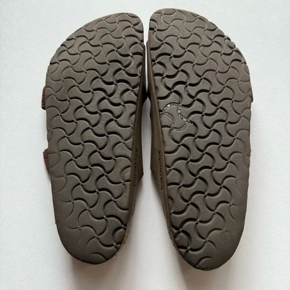 Birkenstock Arizona Birko-Flor Dark Brown Sandals - Picture 5 of 8